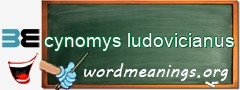 WordMeaning blackboard for cynomys ludovicianus